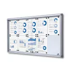 Vitrine Intérieure Verrouillable Avec Portes Coulissantes SCSL 10x A4