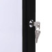 Indoor Lockable Showcase Black 8x A4