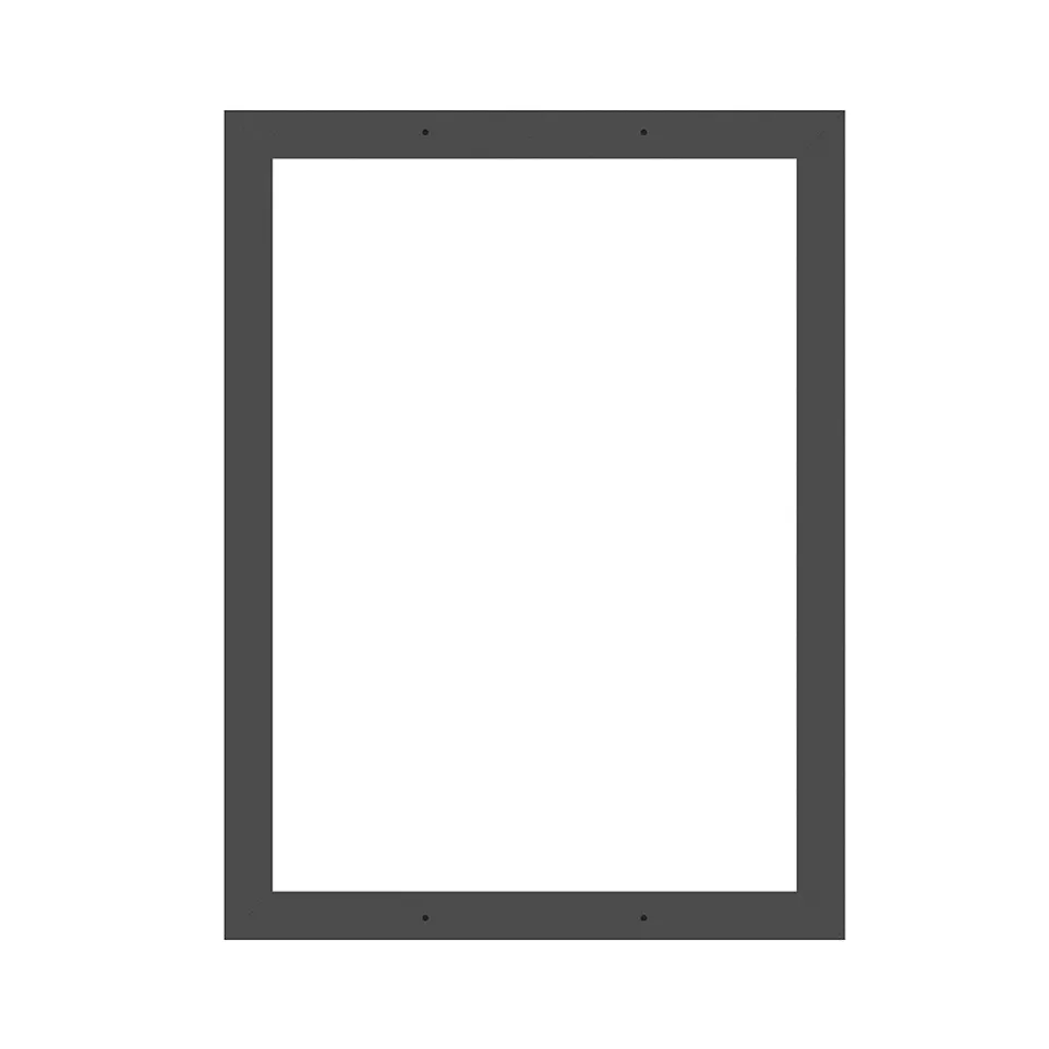 Indoor Lockable Showcase Black 8x A4