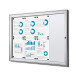 Indoor Lockable Showcase Silver B1 Fire Rated 8x A4