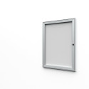 Vergrendelbaar Notitiebord Indoor B1 Brandwerend Zilver 8x A4