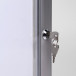 Indoor Lockable Showcase Silver B1 Fire Rated 8x A4