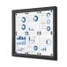 Indoor Lockable Showcase Black 6x A4