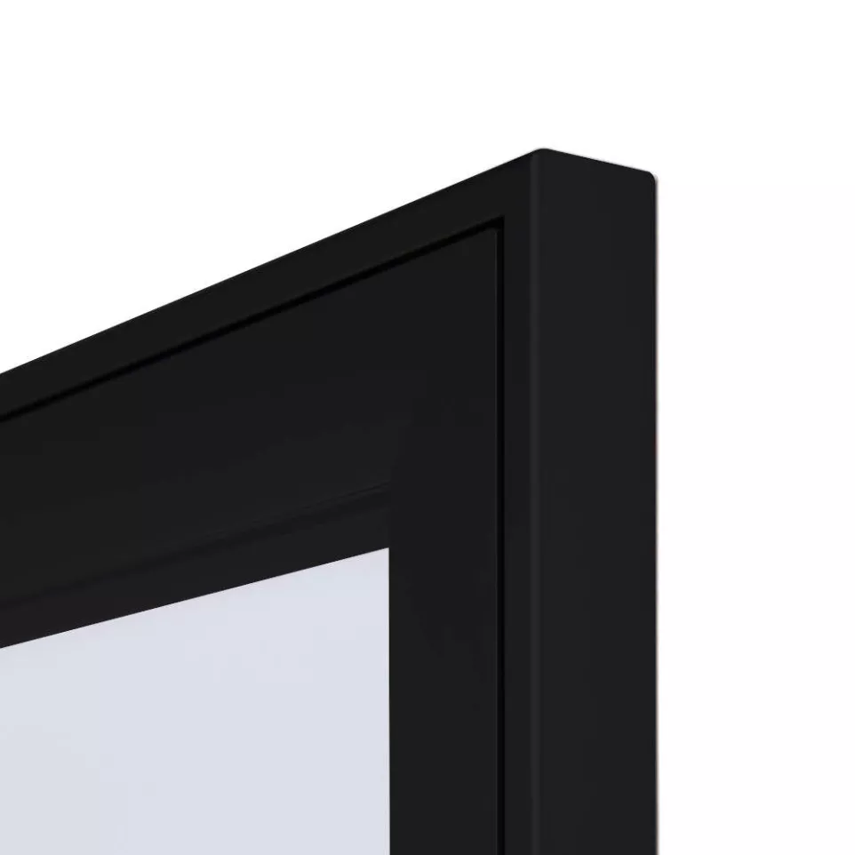 Indoor Lockable Showcase Black 4x A4