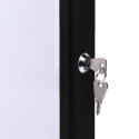 Indoor Lockable Showcase Black 2x A4
