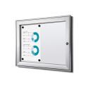 Indoor Lockable Showcase Silver B1 Fire Rated 2x A4