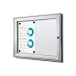 Indoor Lockable Showcase Silver B1 Fire Rated 2x A4
