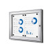 Indoor Lockable Showcase Silver 2x A4