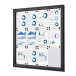 Vergrendelbaar Notitiebord Indoor Zwart 12x A4
