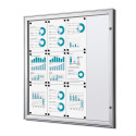 Indoor Lockable Showcase Silver B1 Fire Rated 12x A4