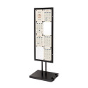 Outdoor Menu Frame Stand Black 8 x A4 Simple Face