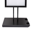 Outdoor Menu Frame Stand Black 8 x A4 Simple Face