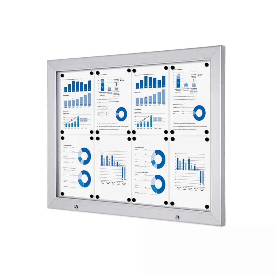 Outdoor Lockable Showcase Alpha 8xA4