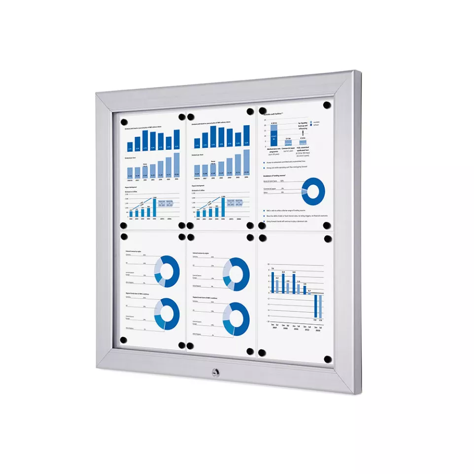 Outdoor Lockable Showcase Alpha 6xA4