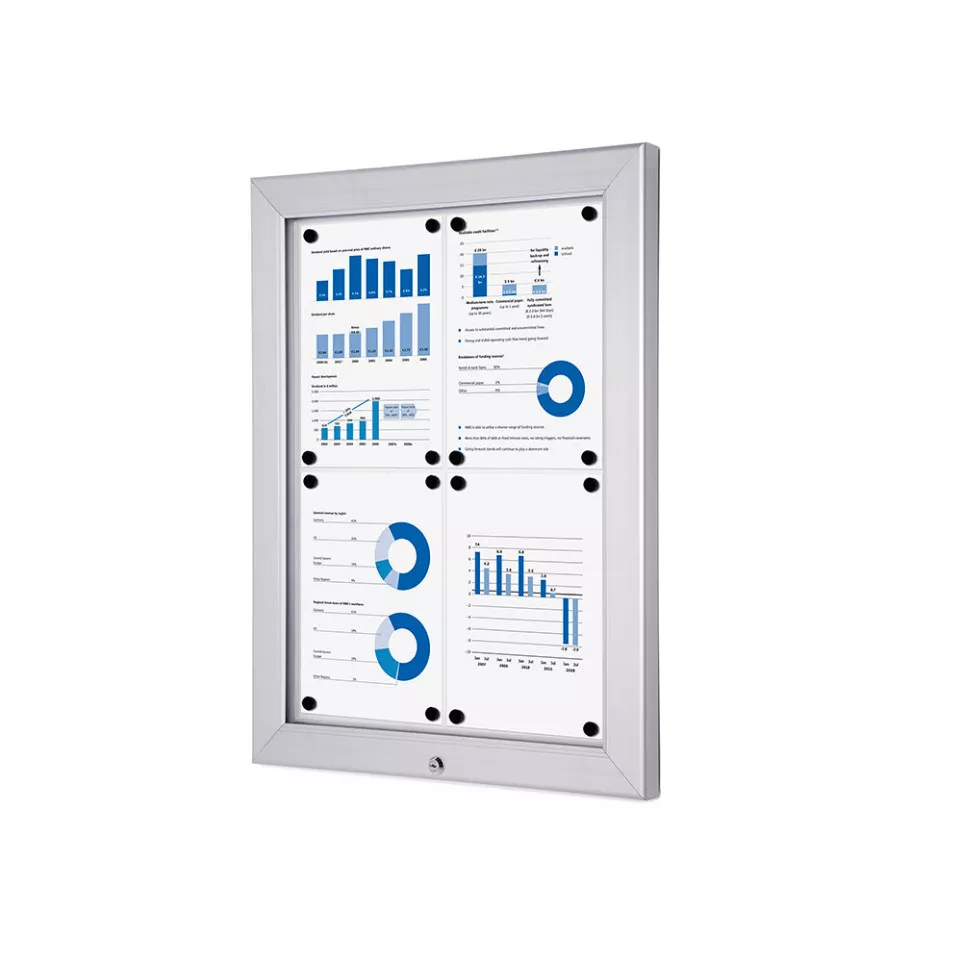Outdoor Lockable Showcase Alpha 4xA4
