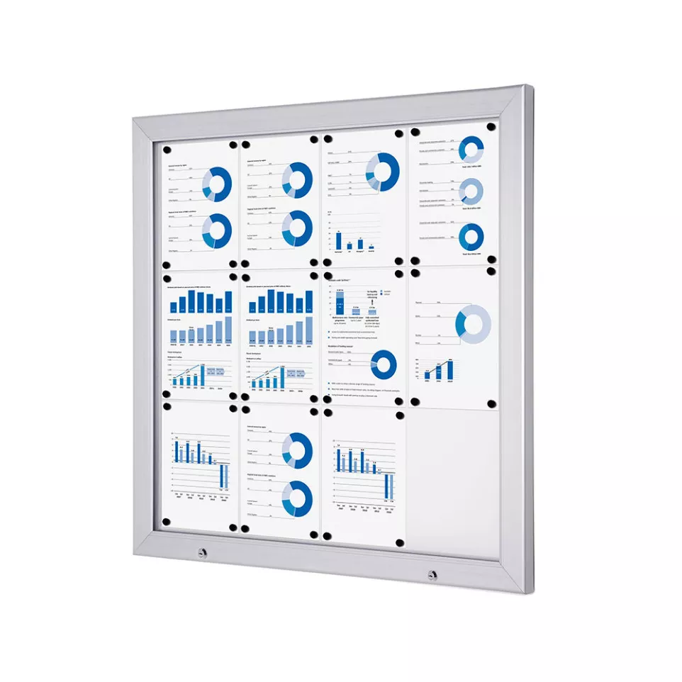 Outdoor Lockable Showcase Alpha 12xA4