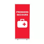 Roll-Banner Budget 85 Komplett-Set Premiers Secours Français