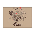 Sets De Table Pizza Abstrait