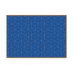 Placemat Hexagon Blue-Brown