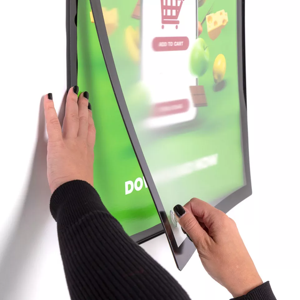 Magnetic Poster Frame Slim A1 Noir