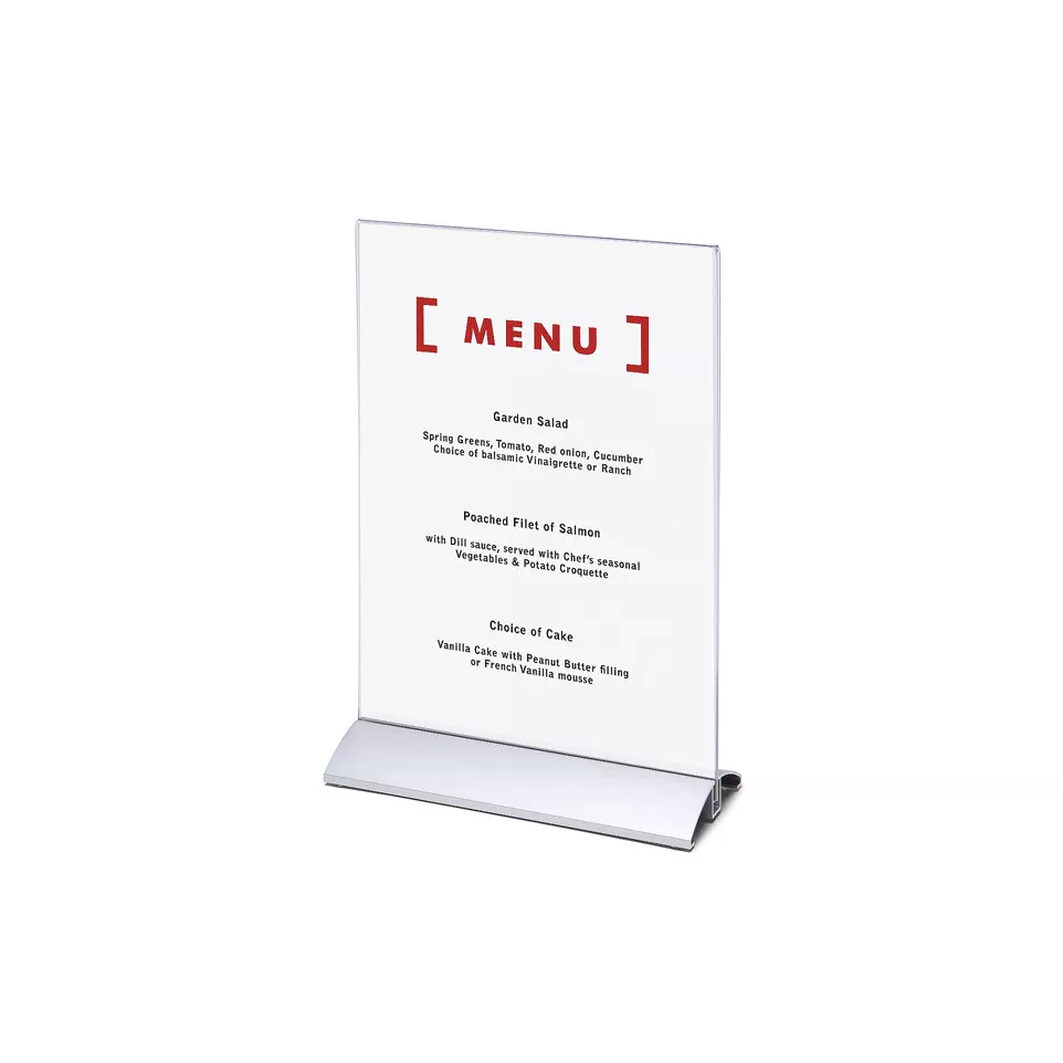 Menu Card Holder Portrait A4