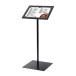 Black Lockable Menu Stand Non-Illuminated 2x A4
