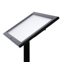 Black Lockable Menu Stand Non-Illuminated 2x A4