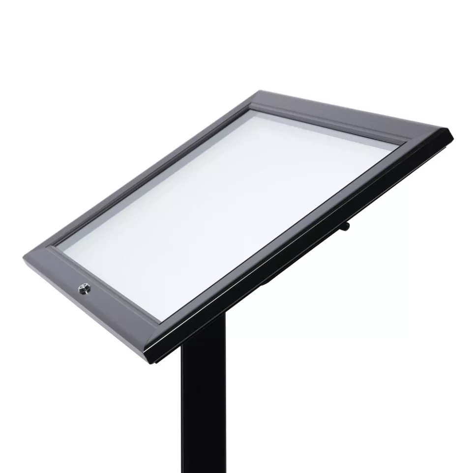 Black Lockable Menu Stand...