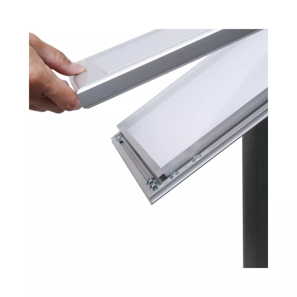 Lockable Menu Stand LED Illuminated...