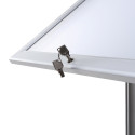 Lockable Menu Stand LED Illuminated 2x A4