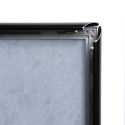 Menustandaard Design Standaard Zwart 25 mm Rechte Hoeken A3