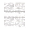 Set of White Plastic Letters for Black Letter Board 