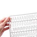 Lot de lettres en plastique blanches pour Tableau Noir à Lettres