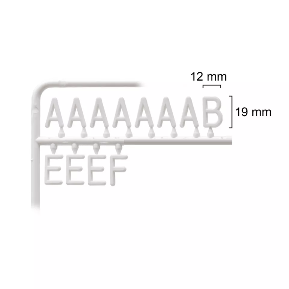 Set of White Plastic Letters for...