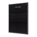 Black Letter Board Black 60 x 80 cm