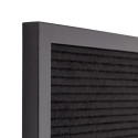 Letterbord Zwart 60 x 80 cm met Zwarte Lijst
