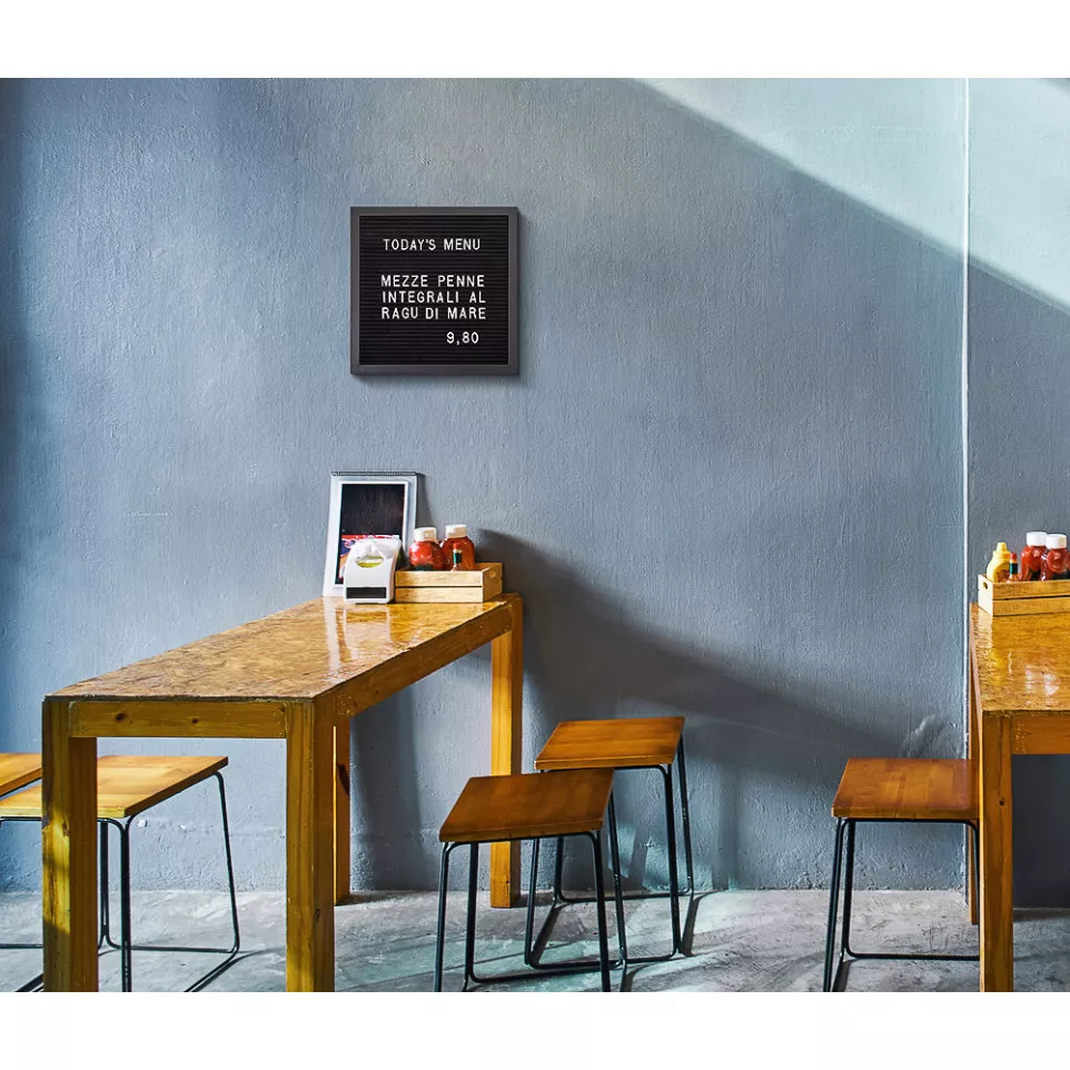 Black Letter Board Black 40 x 60 cm