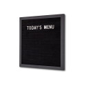 Black Letter Board Black 30 x 30 cm