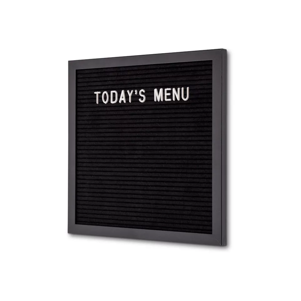 Black Letter Board Black 30 x 30 cm