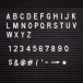 Black Letter Board Black 30 x 30 cm