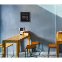 Black Letter Board Black 30 x 30 cm
