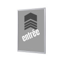 Cadres Clic-clac A4 Komplett-Set Entrée Grise Français