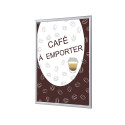 Cadres Clic-clac A4 Komplett-Set Café à Emporter Français