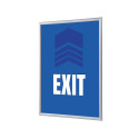 Snap Frame G25 Poster Paper A4 Exit Blue EN I477
