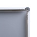 Cadre Clic-Clac Standard A1 Coins En Onglet 25 mm Blanc