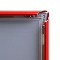 Cadre Clic-Clac Standard A1 Coins En Onglet 25 mm Rouge