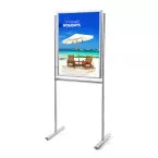 Infobord Design Standaard 25 mm Rechte Hoeken Dubbelzijdig 70 x 100 cm