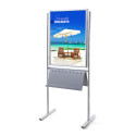 Infobord Design Standaard 25 mm Rechte Hoeken Dubbelzijdig 70 x 100 cm