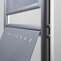 Infobord Design Standaard 25 mm Rechte Hoeken Dubbelzijdig 70 x 100 cm