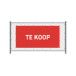 Hekwerkbanner 200 x 100 cm Te Koop Nederlands Rood